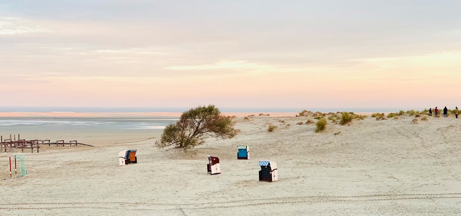 Camping an der Nordsee im Herbst